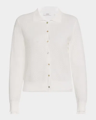 VINCE DOUBLE-LAYERED CARDIGAN