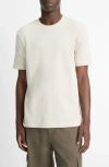 Vince Milano Short Sleeve Crewneck Sweater In White
