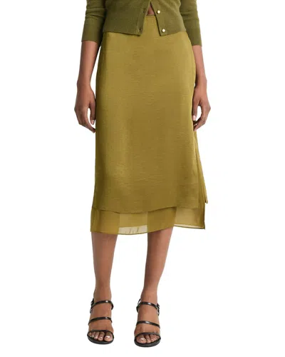 VINCE DOUBLE SIDE SLIT STRAIGHT SKIRT