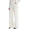 Vince Double Waist Cotton Twill Pants In Off White