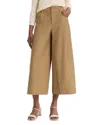 Vince Double Waistband Culottes In Light Oak Wood