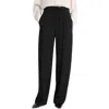 Vince Mid Rise Double Waistband Drawstring Pant In Black