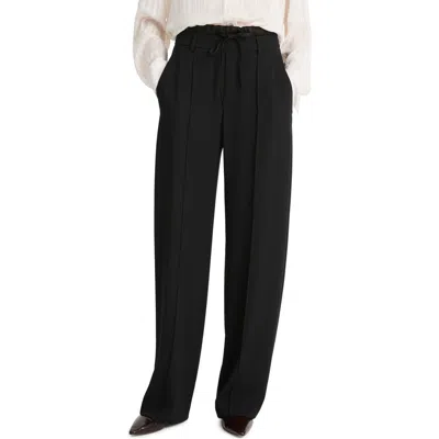 Vince Double Waistband Pants In Black