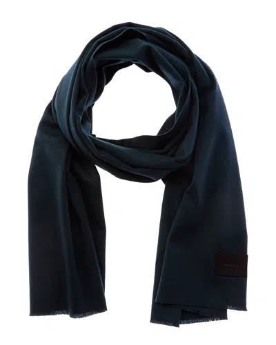 Vince Double-face Solid Leather-trim Wool & Cashmere-blend Scarf