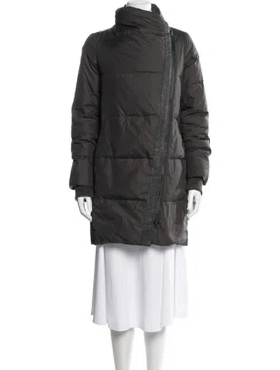 Pre-owned Vince Down Coat In Gray