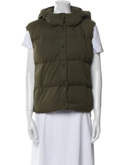 Pre-owned Vince Down Jacket In Green