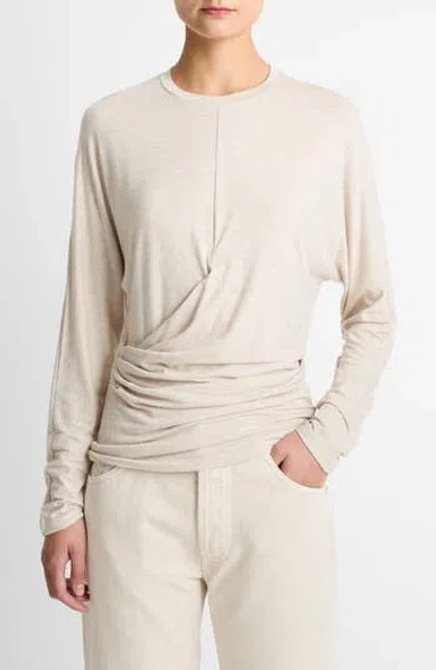 VINCE VINCE DRAPE KNIT TOP