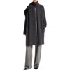 Vince Drape Sweater Coat In Gray
