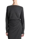 Vince Drape Top In Gray