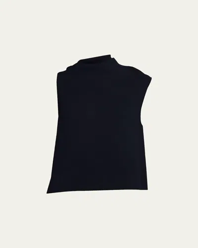 Vince Draped Asymmetric Top In Black