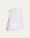 Vince Draped Asymmetric Top In White