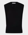 Vince Draped Cowl-neck Top In Black