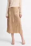 Vince Draped D-ring Wrap Skirt In Rye