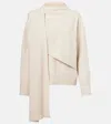 Vince Draped Sweater In Neutral