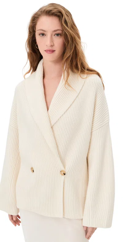 Vince Draped Sweater Coat Off White In Neutral