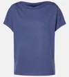 Vince Draped T-shirt In Dk Peri