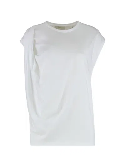Vince Draped T-shirt In White
