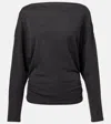 Vince Draped Top In Gray
