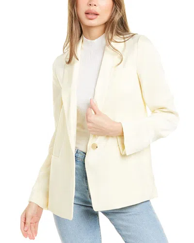Vince Drapey Boyfriend Blazer In Yellow