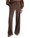 Vince Linen Blend Drawstring Pants In Brown