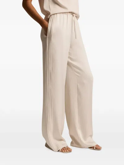 Vince Shine Crepe Pull-on Pants In Neutral