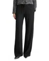 Vince Wool Blend Pull-on Wide Leg Drawstring Pants In Black