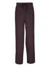 Vince Drawstring Trousers In Brown