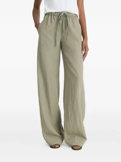 Vince Mid Rise Utility Drawstring Pants In Smoky Moss