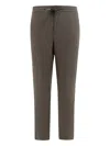 Vince Trousers With Drawstring And Elastic Waistband In Green