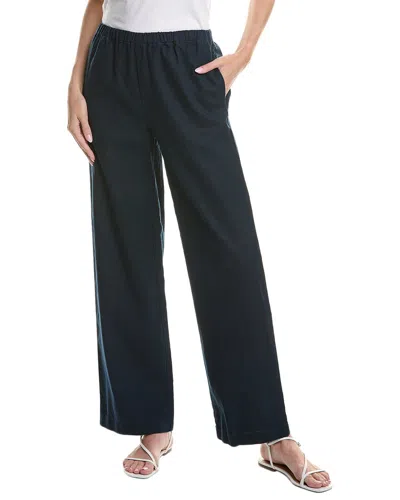Vince Drawstring Wide Leg Pull-on Pant In Blue