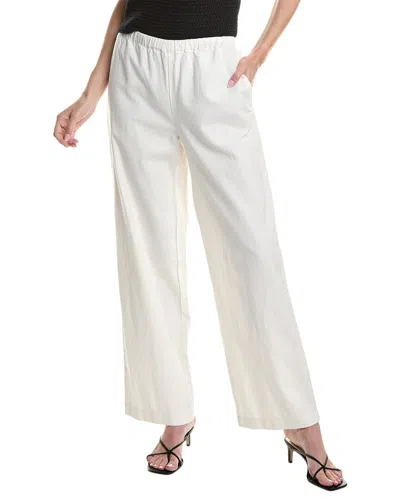 Vince Drawstring Wide Leg Pull-on Pant In White