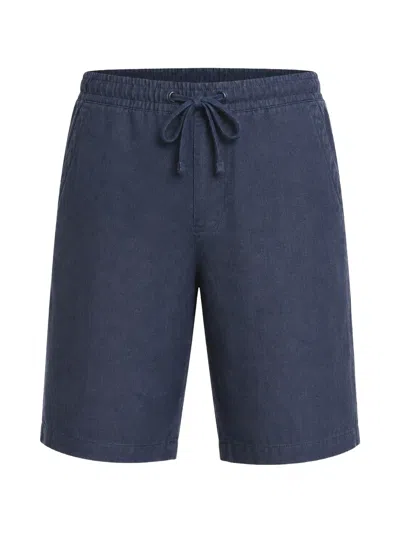 Vince Drawstring-waist Shorts In Blue