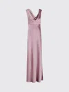 Vince Draped Cowl Maxi Dress In Pink