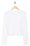 Vince Drop Shoulder Long Sleeve Crewneck T-shirt In Optic White