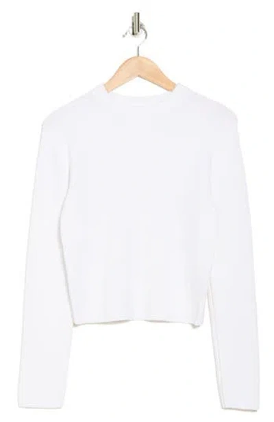 Vince Drop Shoulder Long Sleeve Crewneck T-shirt In Optic White