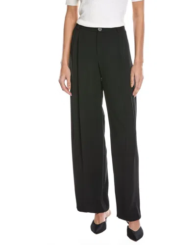 Vince Drop Waist Pleated Trouser In Black