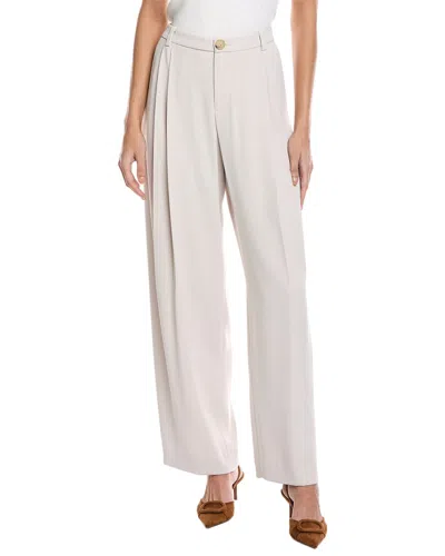 Vince Drop Waist Pleated Trouser In White