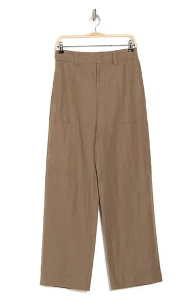 Vince Drop Waist Utility Wide Leg Pants In Valley Smoke
