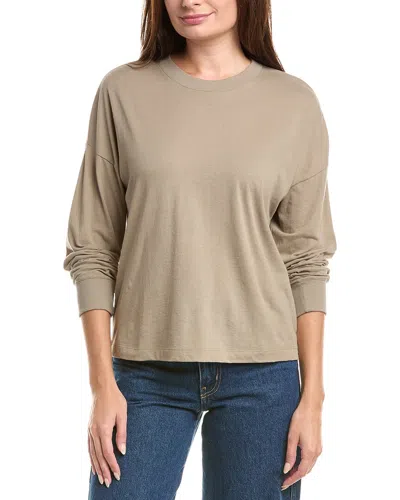 Vince Dropped-shoulder Pullover In Neutral