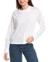 Vince Dropped-shoulder Pullover In White
