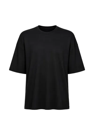 Vince Dropped-shoulder T-shirt In Black