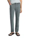 Vince Dylan Slim Fit Peached Stretch Cotton Pants In Gray