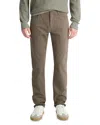 Vince Dylan Slim Fit Peached Stretch Cotton Pants In Brown