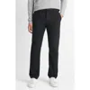 Vince Dylan Peached Stretch Cotton Chinos In Black