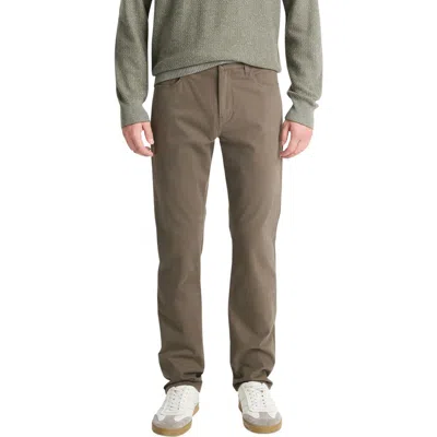 Vince Dylan Slim Fit Peached Stretch Cotton Pants In Frog