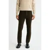 Vince Dylan Slim Fit Peached Stretch Cotton Pants In Green