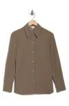 Vince Easy Button-down Shirt In Brown