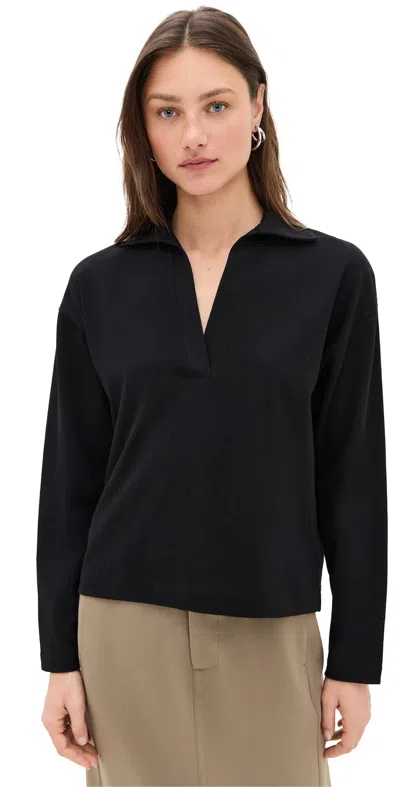 VINCE EASY POLO BLACK