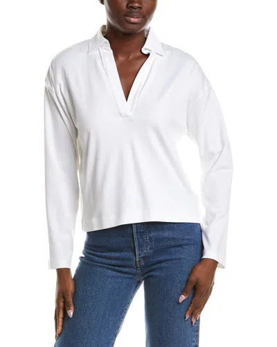 Vince Easy Polo Shirt In White