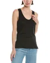 Vince Easy Scoop Neck Tank In Black